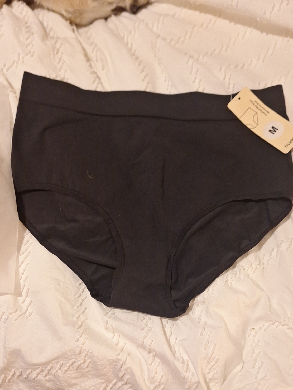 Women's High-Waist Black Panty - M
